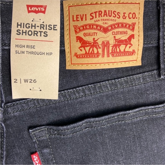 LEVI’S High Rise Distressed Shorts - Picture 6 of 11